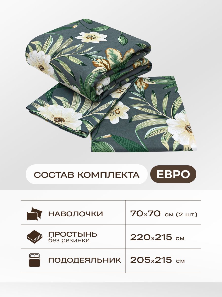 Комплект постельного белья Спал Спалыч универсальный с покрывалом евро рис.5958-1 - фото 2