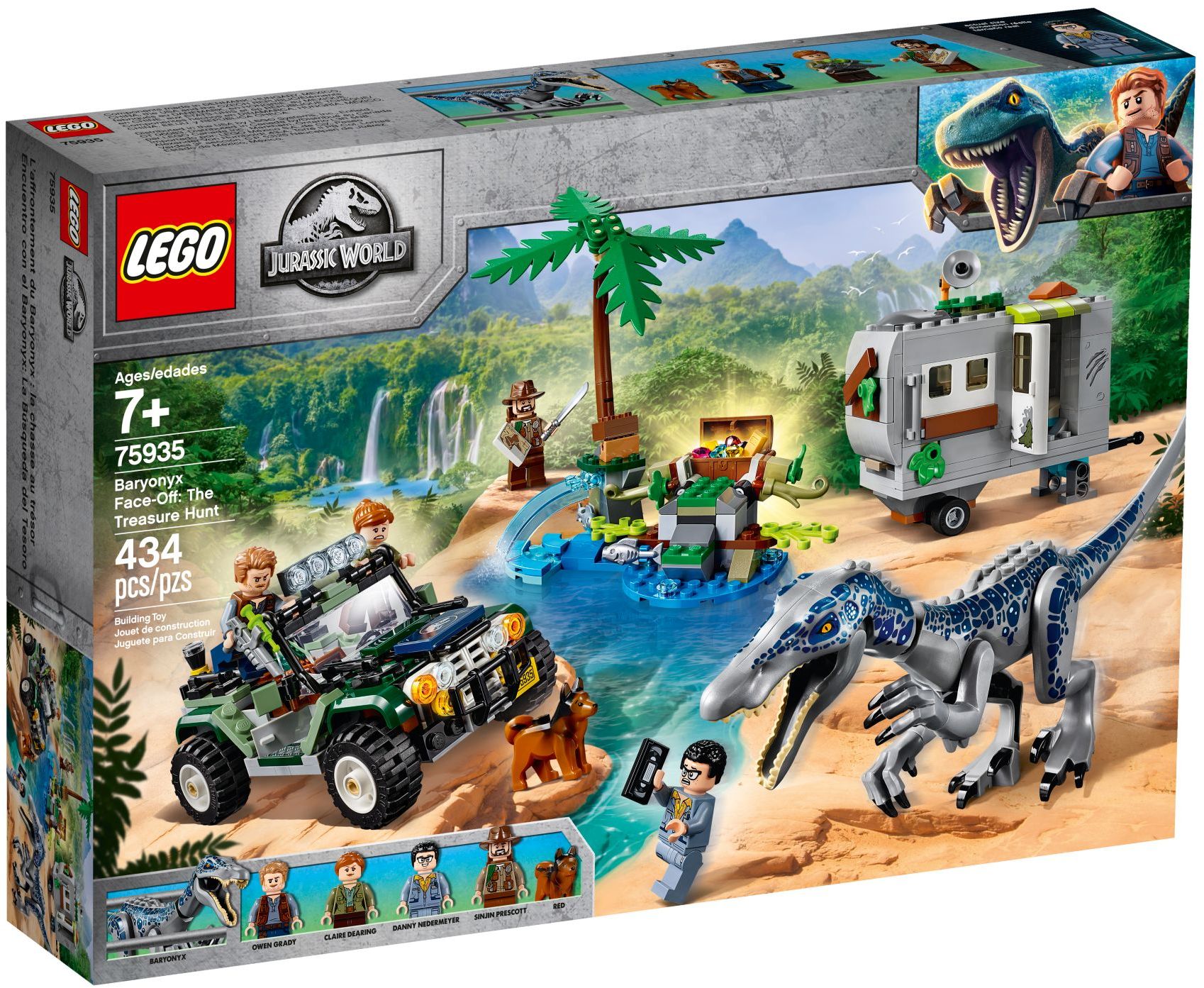 Изображение товара LEGO Jurassic World Поединок с бариониксом 75935 конструктор с динозавром и минифигурками Изображение товара LEGO Jurassic World Поединок с бариониксом 75935 конструктор с динозавром и минифигурками