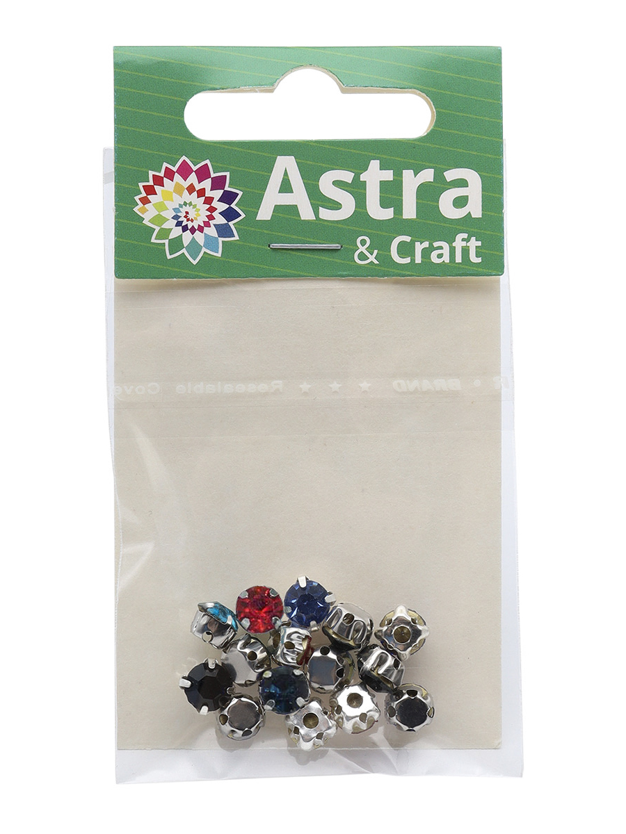Набор для творчества Astra Craft аппликация Стразы в цапах 6 мм 20 шт - фото 7