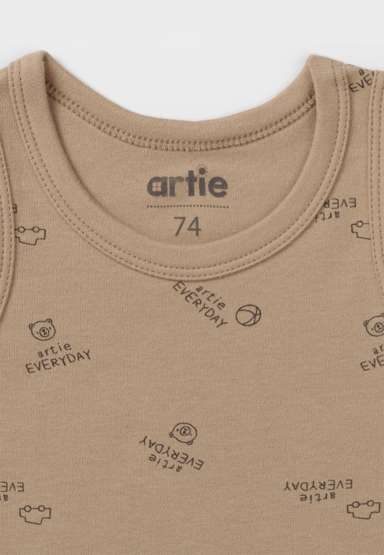 Боди 2 шт artie S25B18BM2-1478M/молочный-коричневый - фото 3