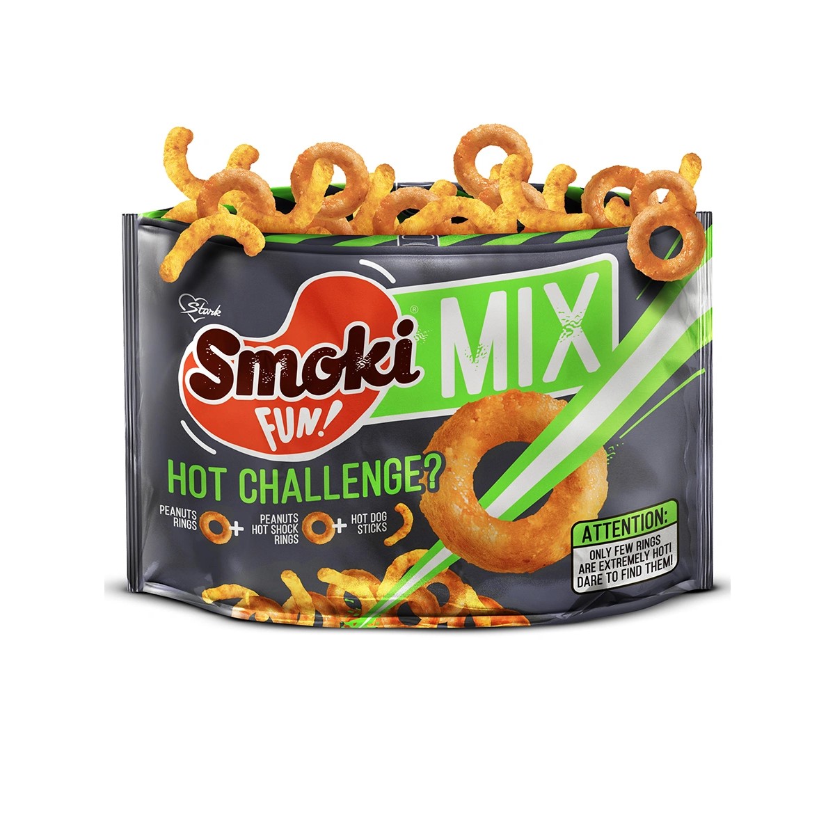 Снэки Smoki fun mix микс флипсов со вкусами арахис острый арахис хот-дог 150 г - фото 1