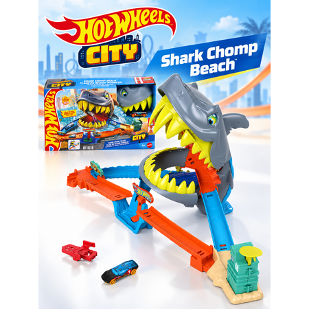 Трек Hot Wheels City Акулий пляж