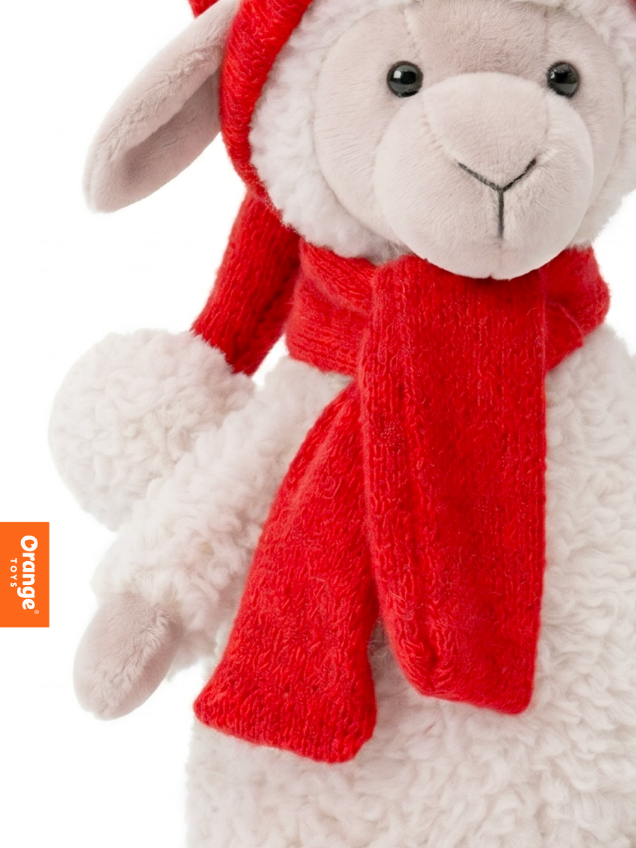 Мягкая игрушка Orange Toys Овечка Ники в красной шапочке - фото 3