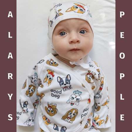 Распашонка ползунки и чепчик ALARYSPEOPLE