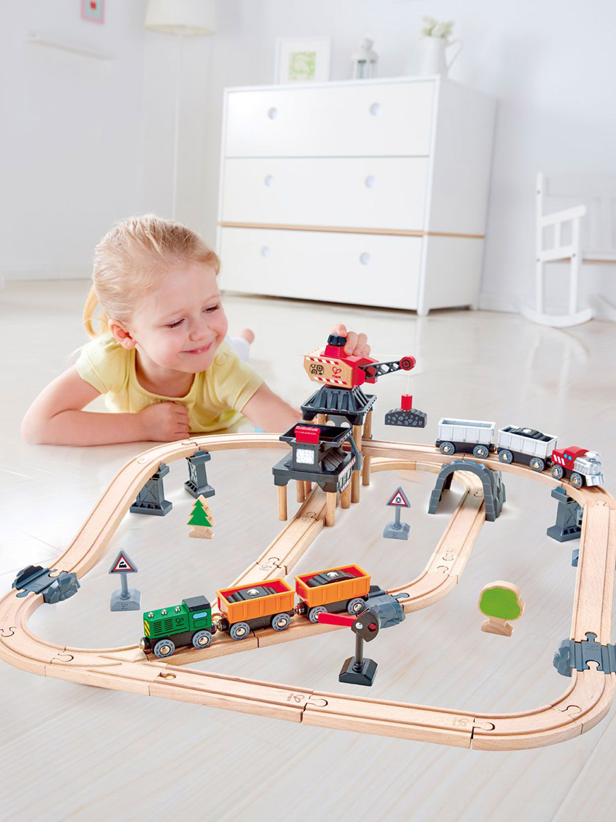 Набор железнодорожный Hape E3756_HP - фото 1