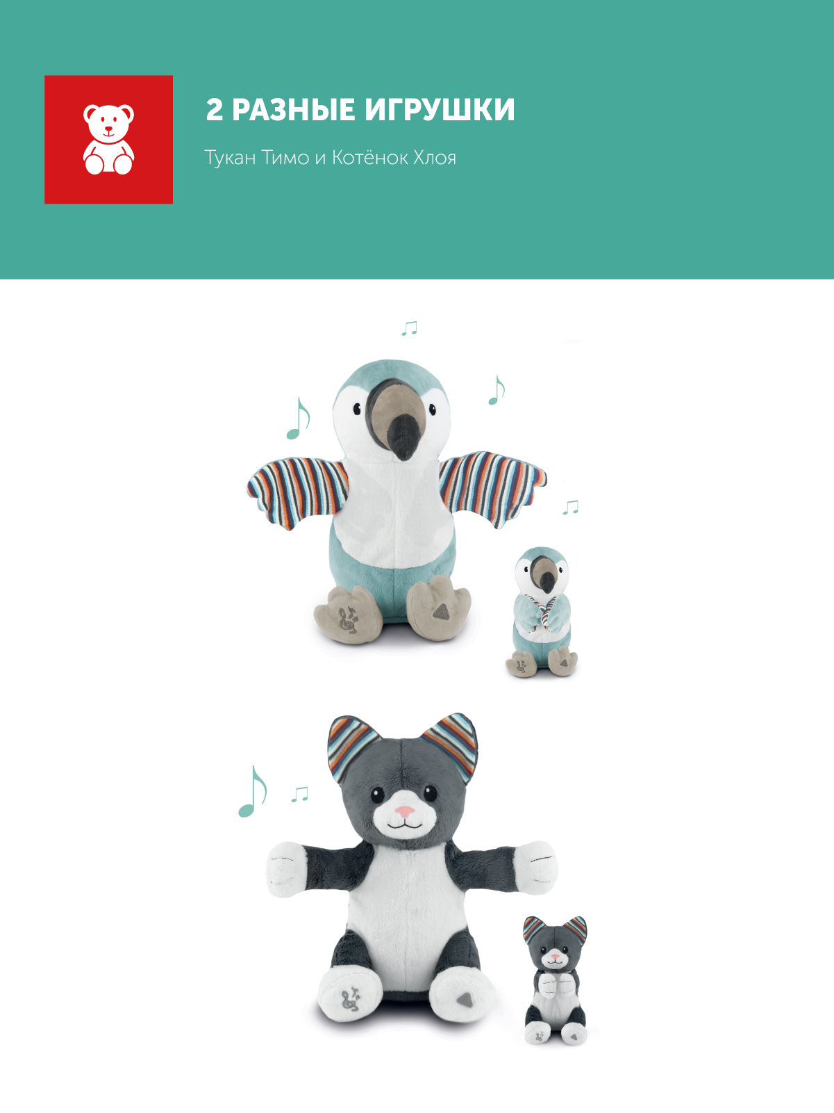 Мягкая игрушка ZAZU котик Chloe - фото 4