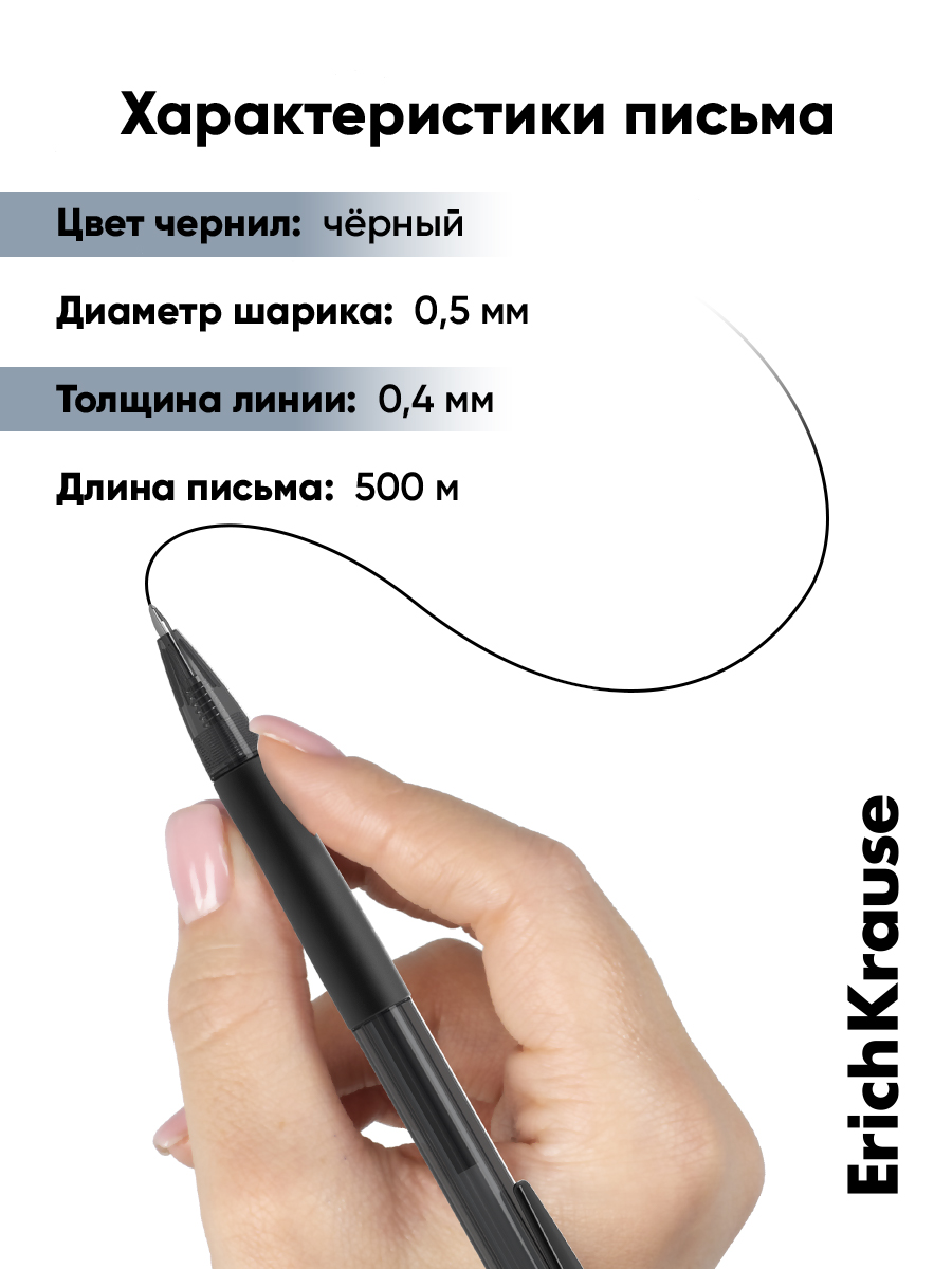 Ручка гелевая ErichKrause 12 шт. - фото 10