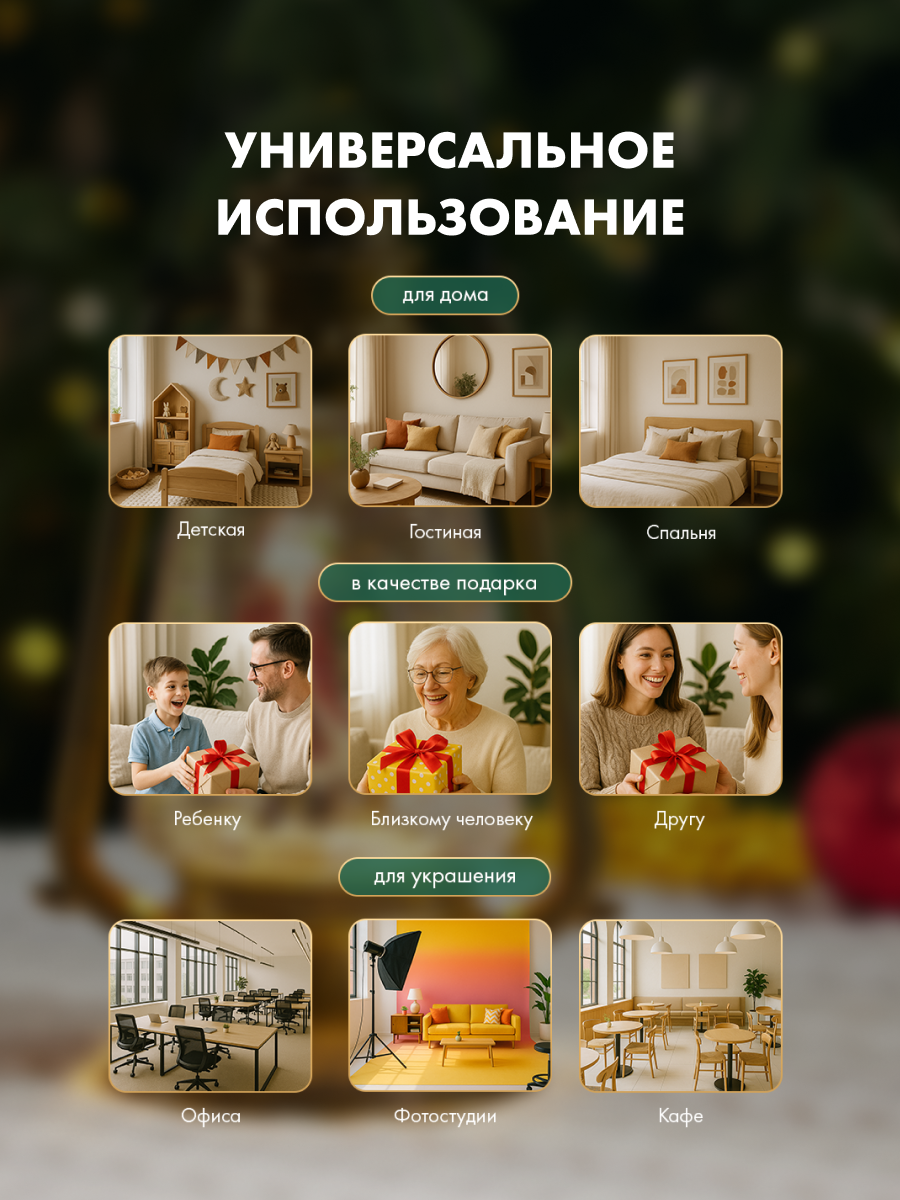 Светодиодный светильник-ночник NEON-NIGHT Дельфины с конфетти - фото 5