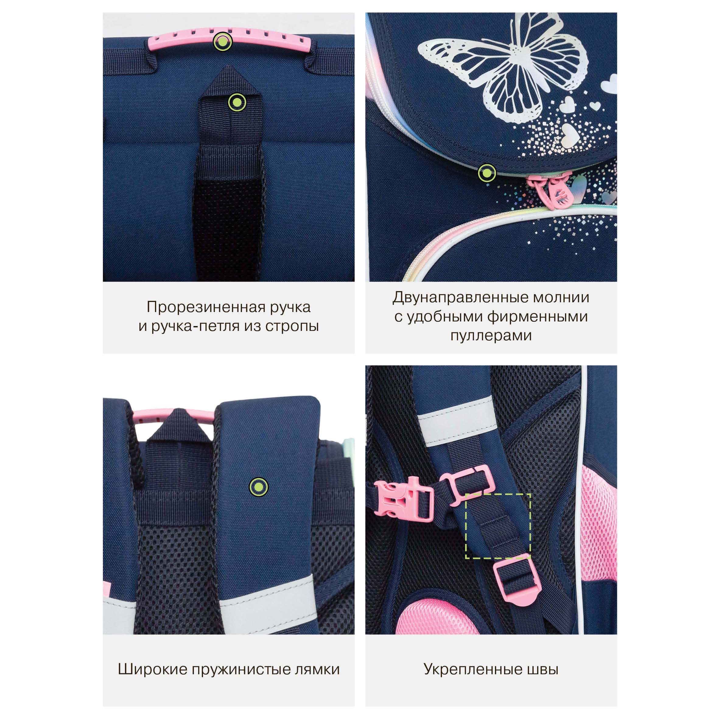 Ранец Grizzly для девочки - фото 11