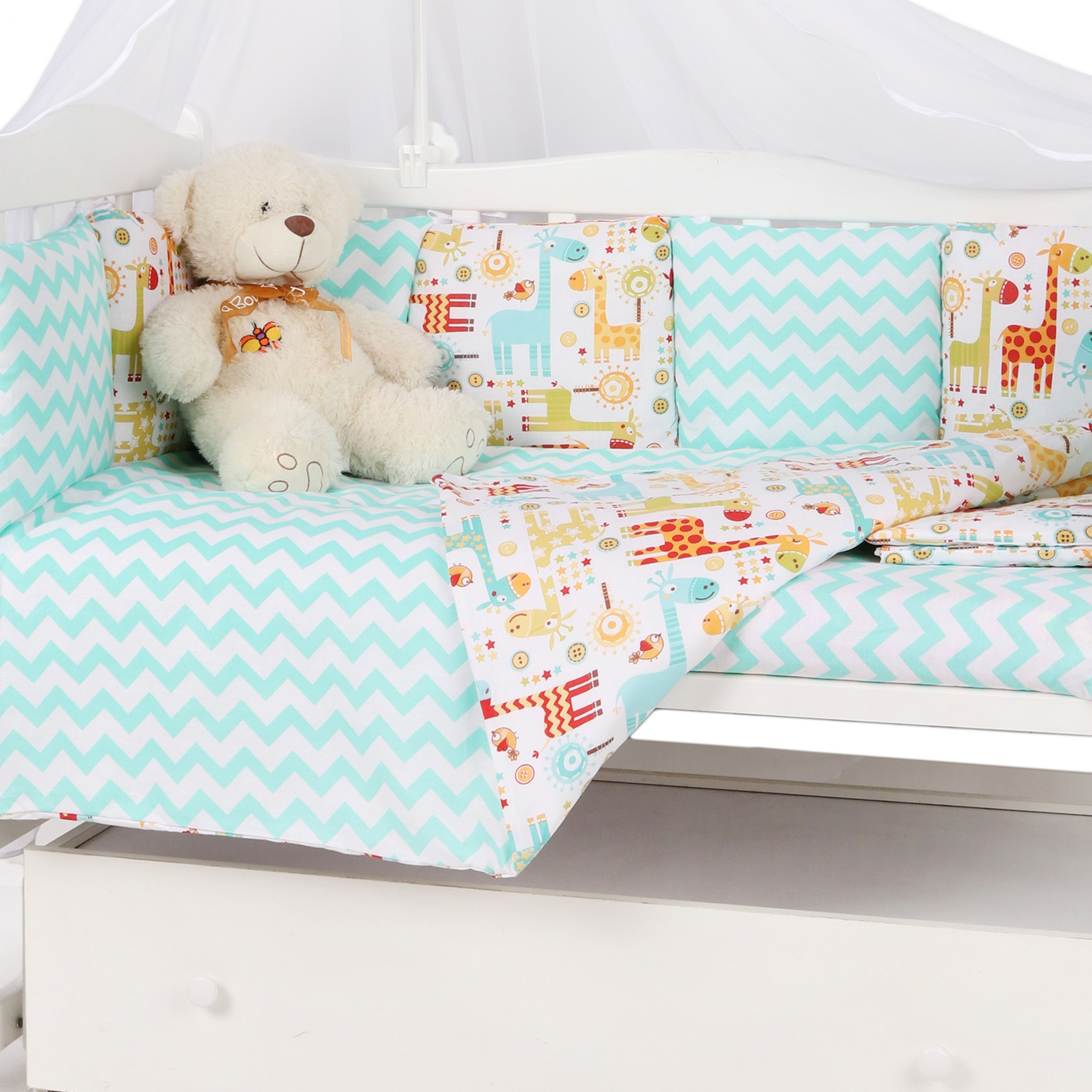 Комплект постельного белья Amarobaby Африка 8 предм. - фото 4