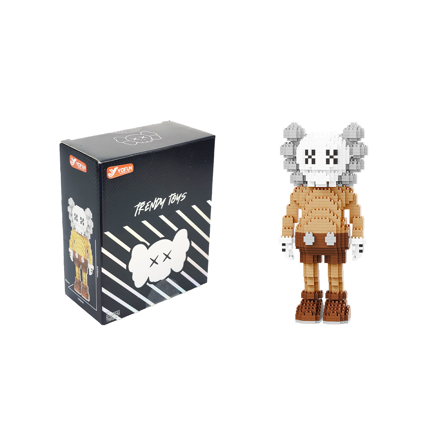 Конструктор Yiwu Yofun Trading Co Balody Kaws из мини-блоков - фото 2