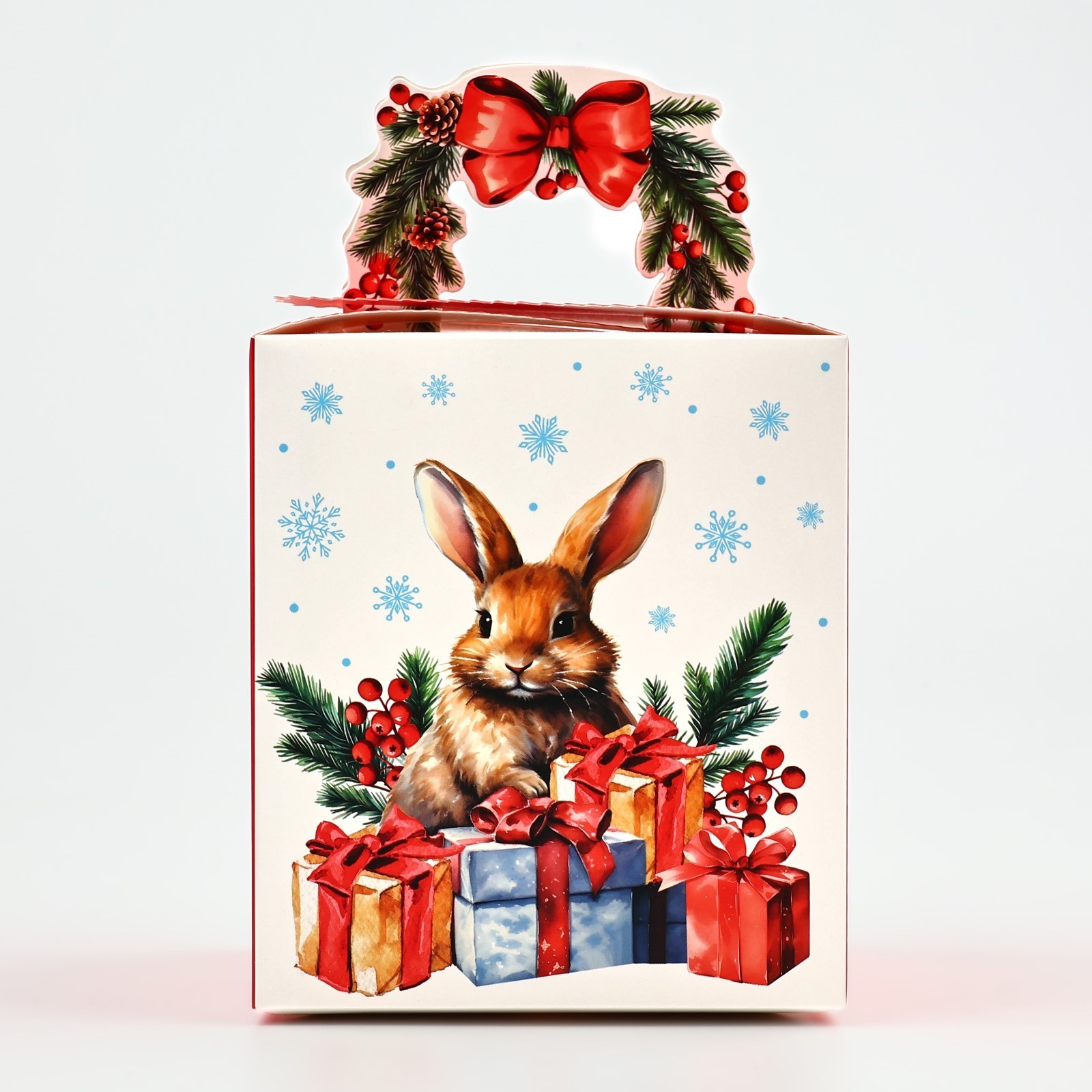 Коробка сборная Дарите Счастье "Новогодний подаро", 14 х 16 х 14 см - фото 3