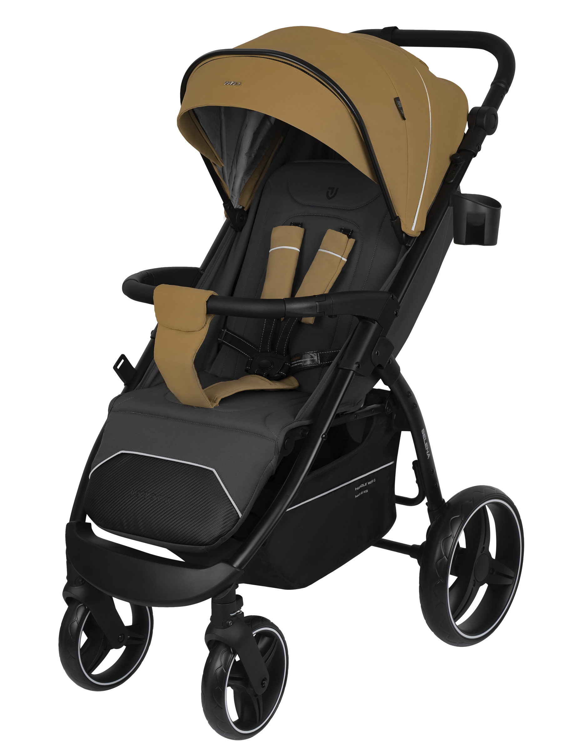 Коляска прогулочная JOVOLA SELENA 2026 всесезонная бежевый - фото 1