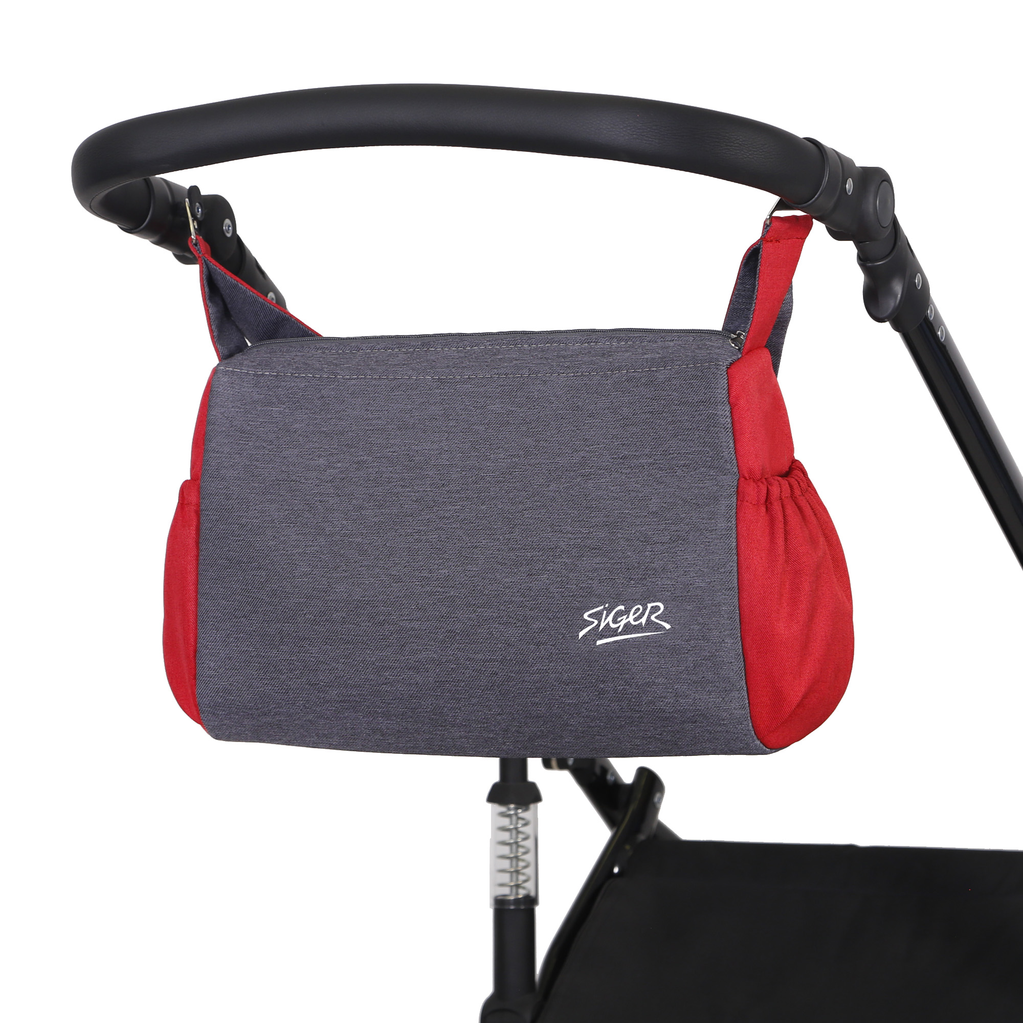 Коляска 2в1 SIGER Alba серый - фото 15