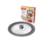 Крышка для сковороды DASWERK кастрюли посуды универсальная 3 размера 24-26-28см