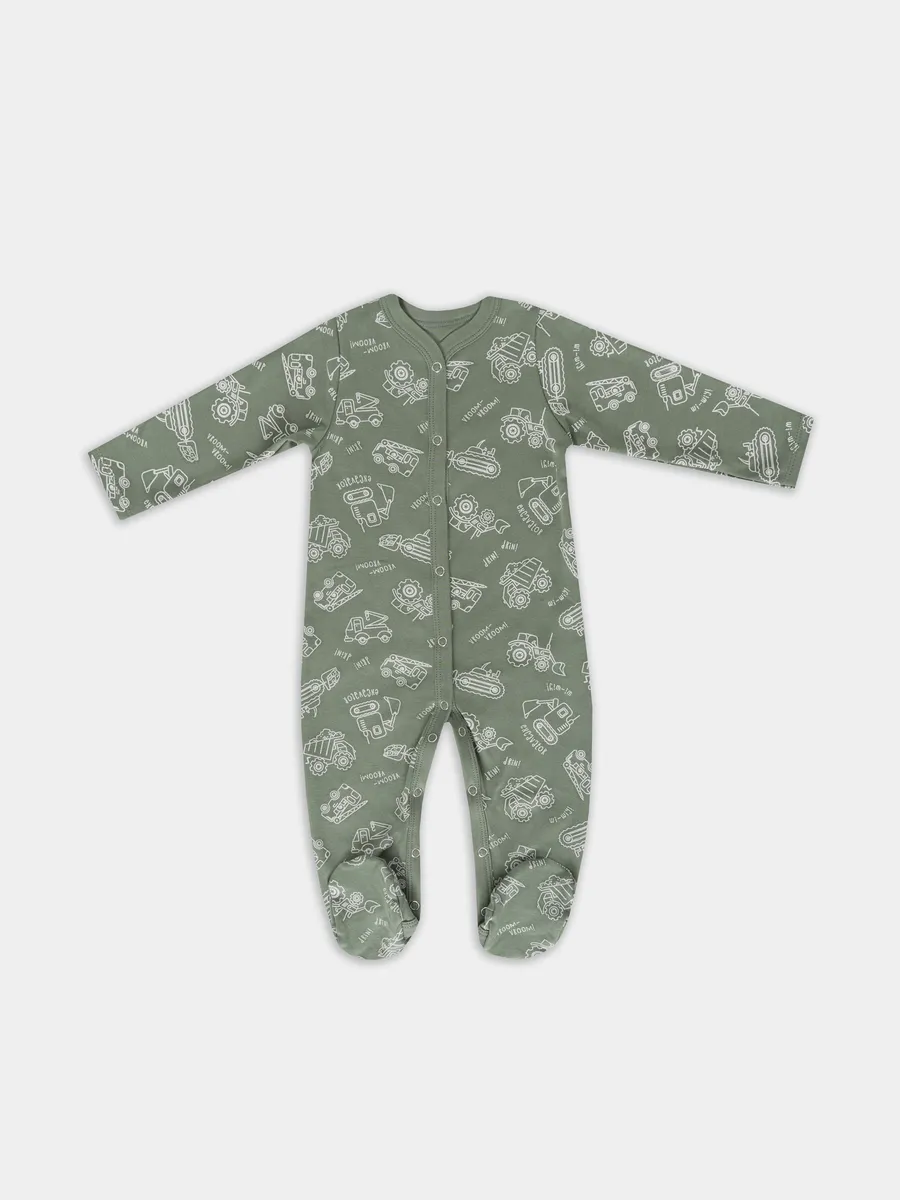 Комбинезон 2 шт Mark Formelle (Марк Формэль) 14005-2/тракторы на белом песке +тракторы на морском - фото 12