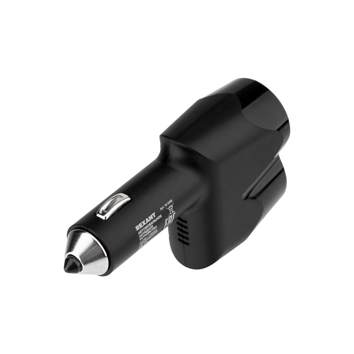 Автозарядка в прикуриватель REXANT 2хUSB + гнездо - 1000 mA - фото 4