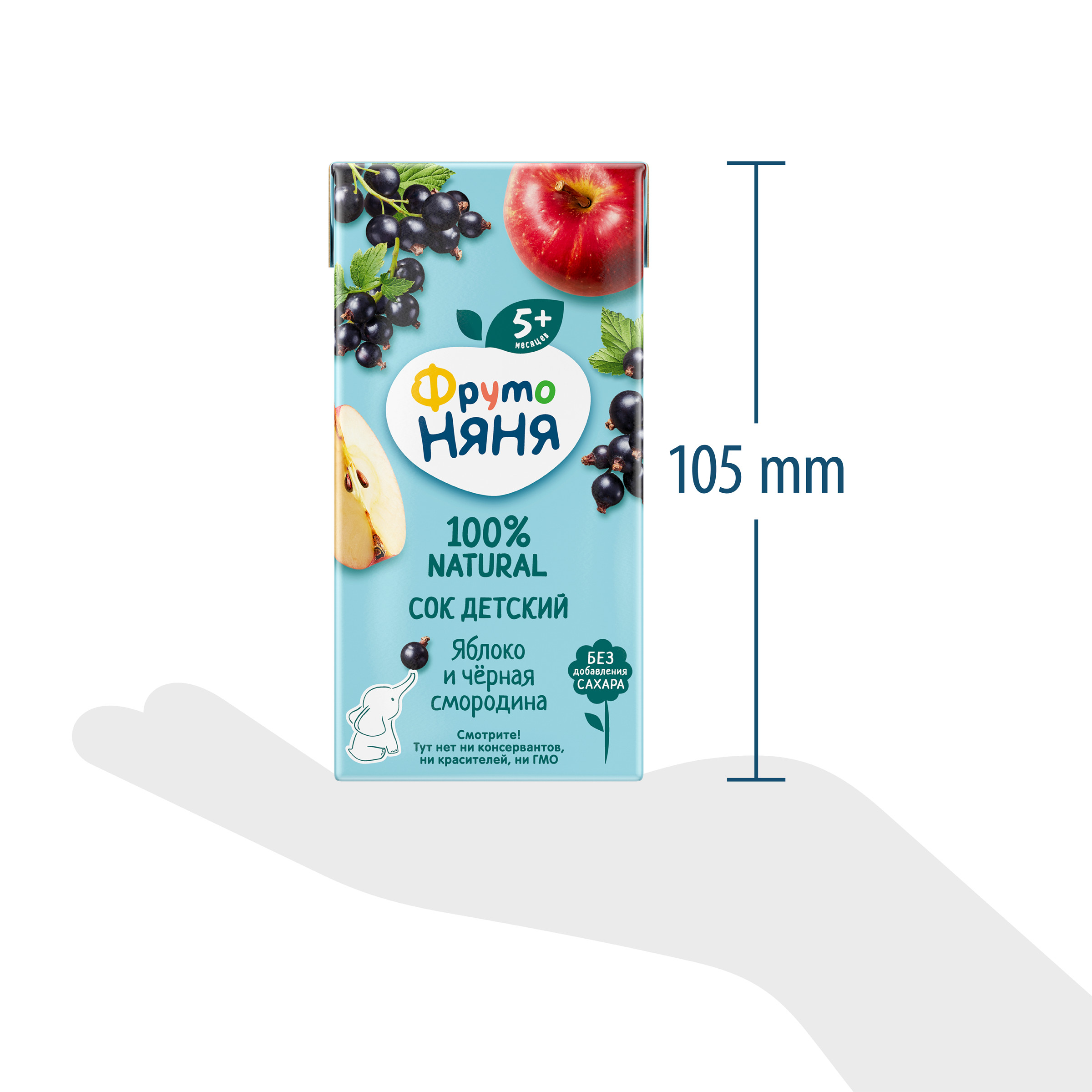 Сок ФрутоНяня Яблоко-черная смородина с 5 мес 0.2 л - фото 8
