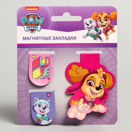 Открытка Paw Patrol с магнитными закладками «Щенячий патруль» 3 шт