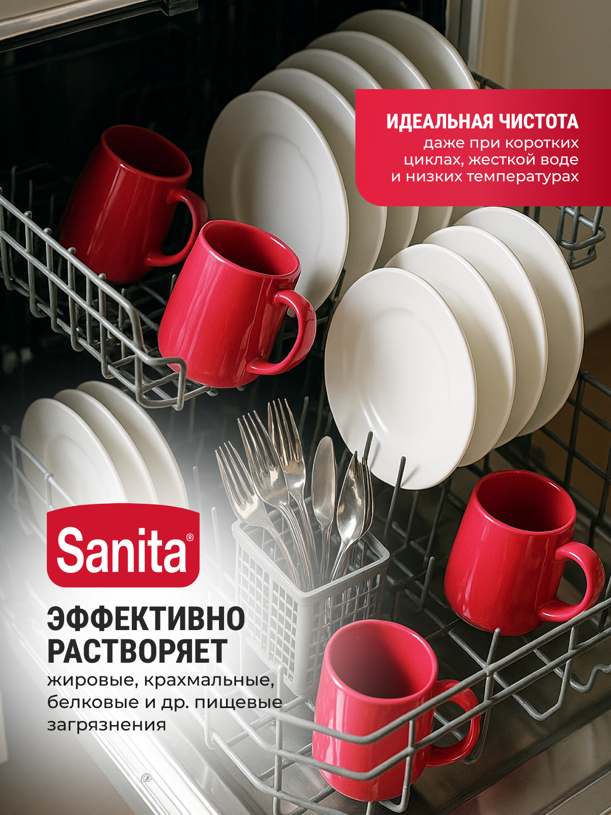 Средство для мытья посуды Sanita для посудомоечных машин 5000 мл 1 шт. - фото 3