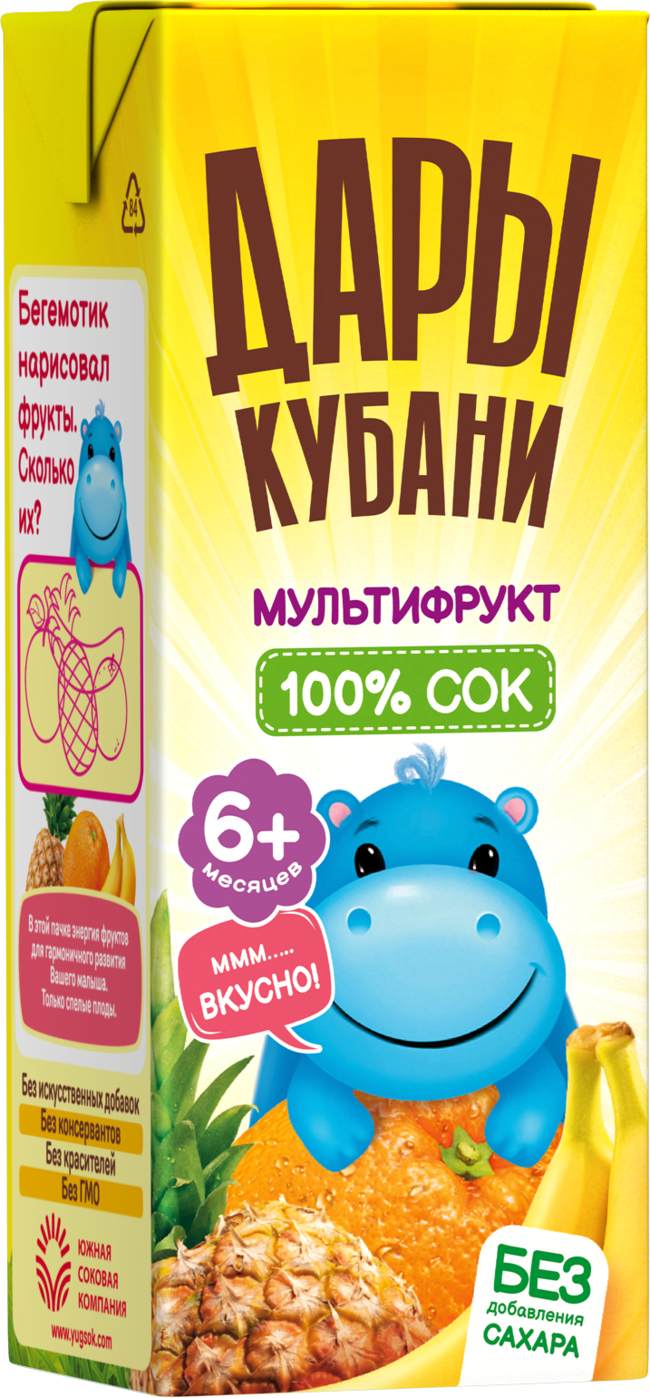 Сок Дары Кубани Мультифрукт с 6 мес 0.2 л 15 шт. - фото 4