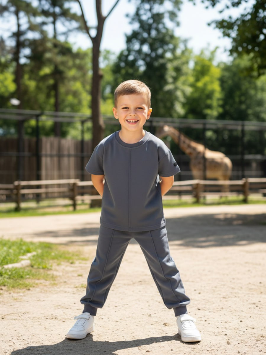 Спортивный костюм VEDDI 2080/6041фп-2024-графит - фото 11