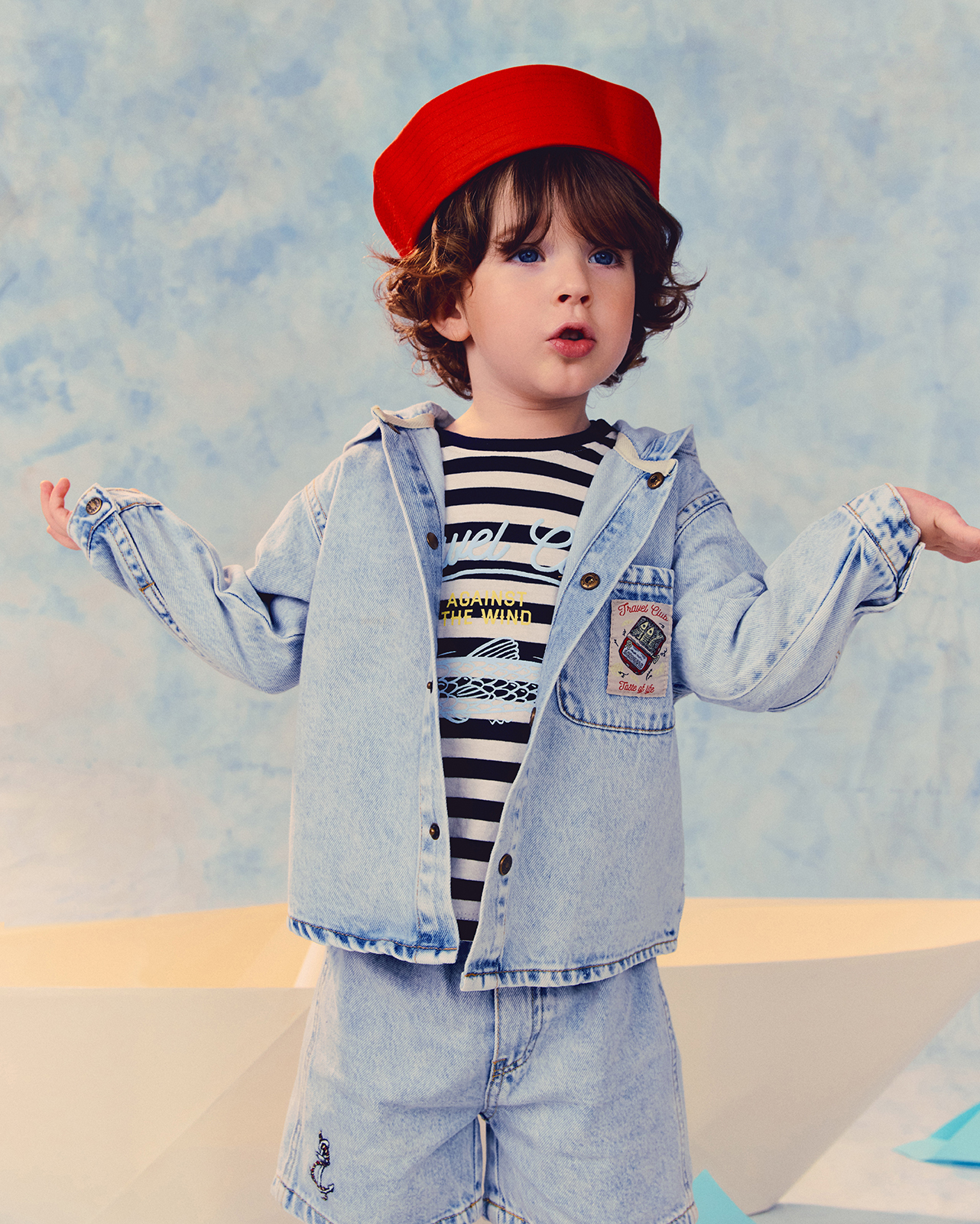 Джинсовая рубашка BabyGo trend S26BT-2BD01ib-55 - фото 1