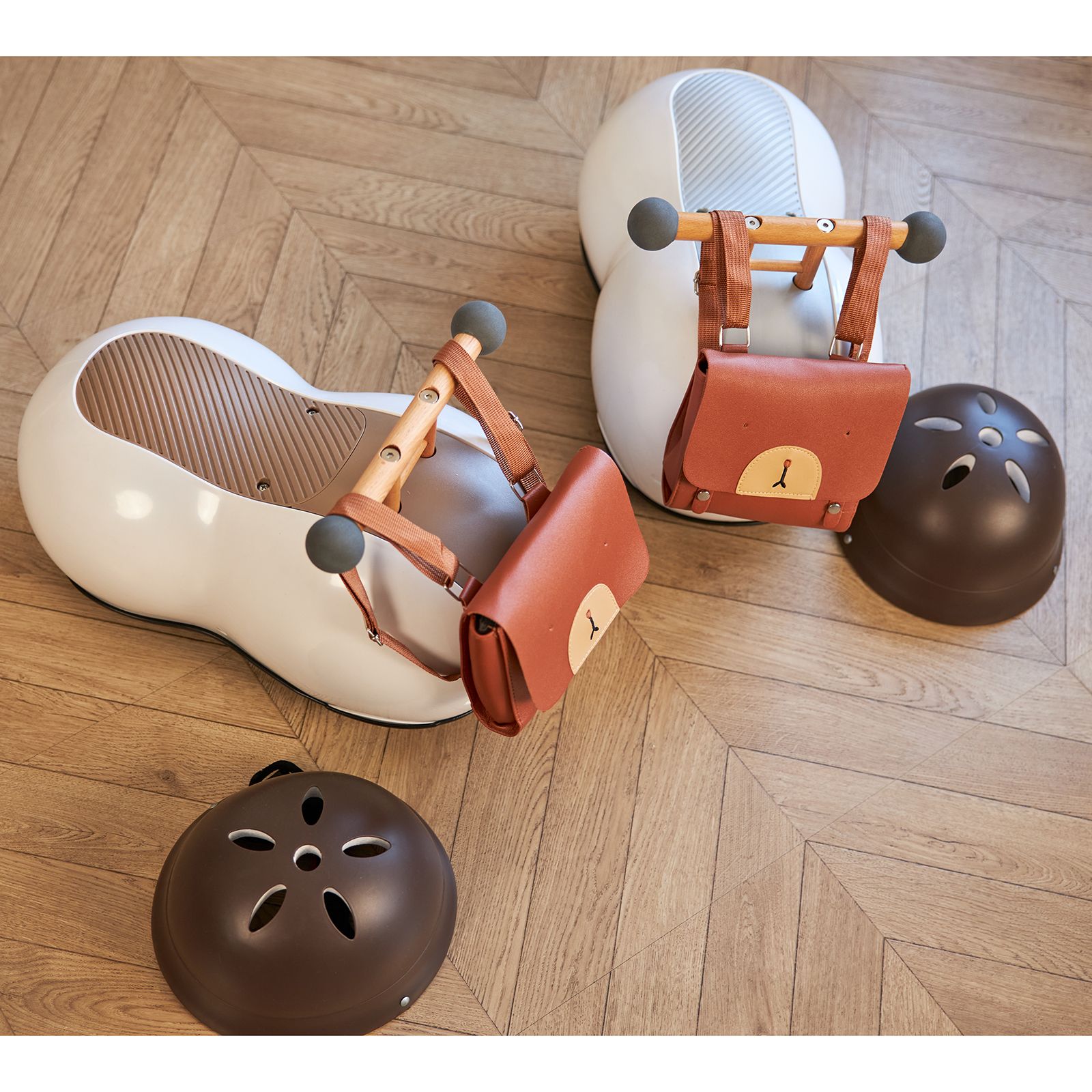 Толокар UNIX Kids Peanut Grey машинка каталка детская для мальчиков, бибикар девочек и малышей - фото 14