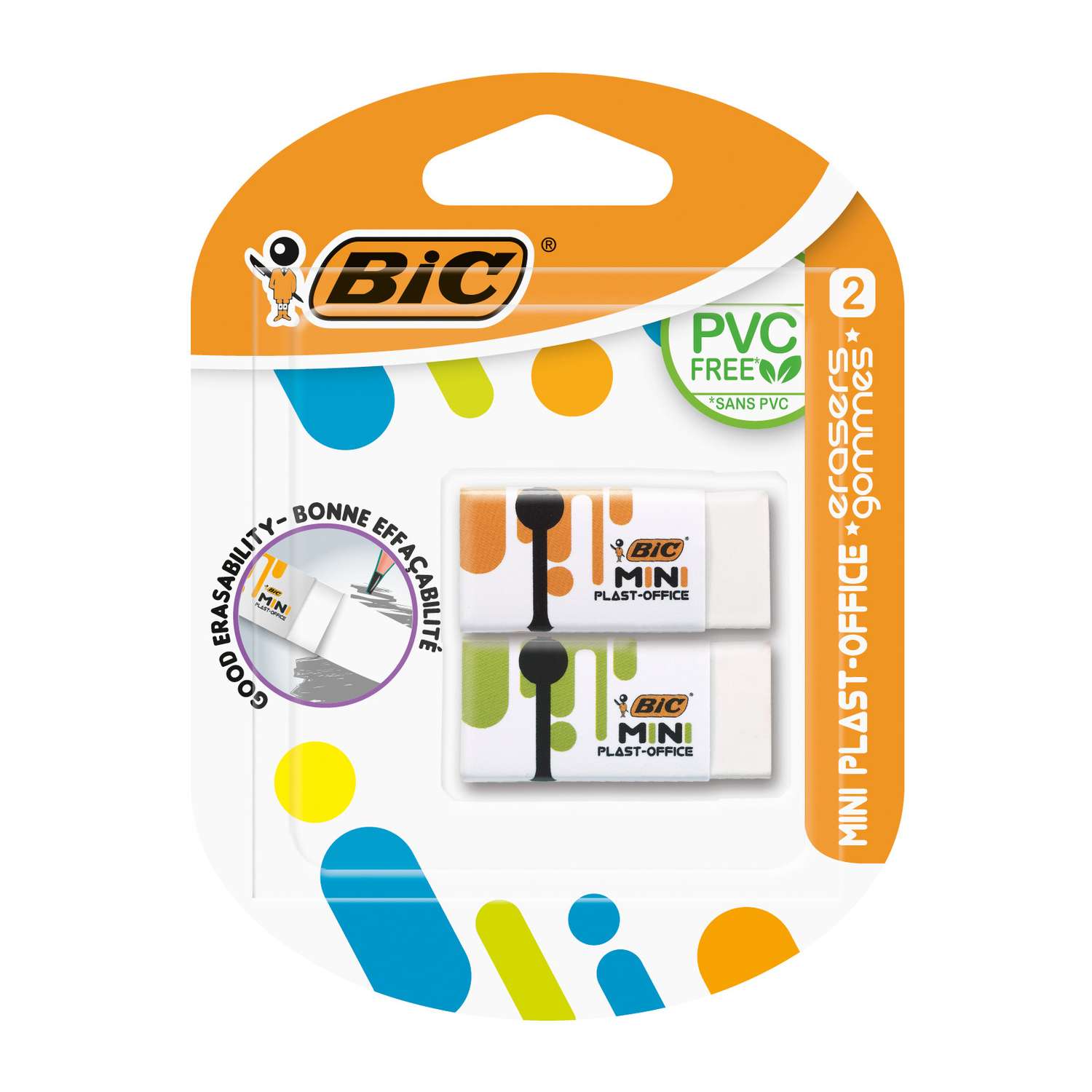Ластик BIC 2 шт. - фото 1