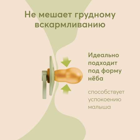 Пустышка Happy Baby латекс от 18 мес.
