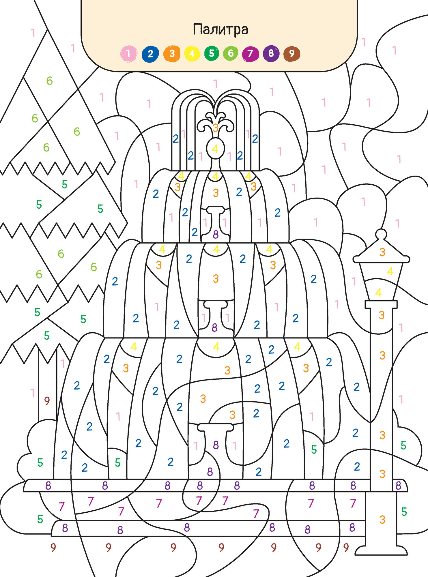 Раскраска по номерам Харвест для детей Мир вокруг - фото 6