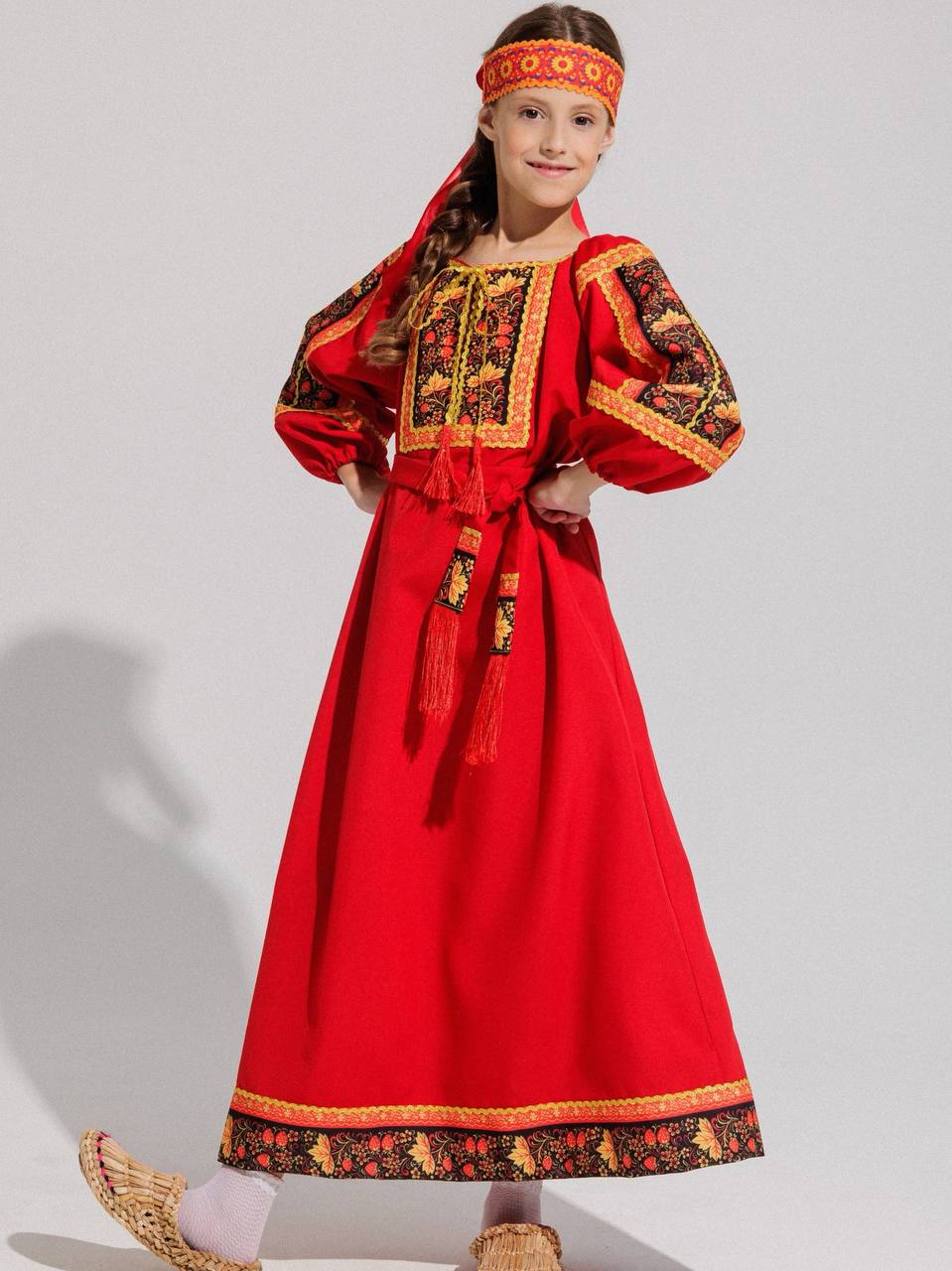 Платье Gala-Вальс С/рубашка Алена/красный - фото 4