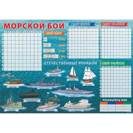 Настольная игра РУЗ Ко Морской бой