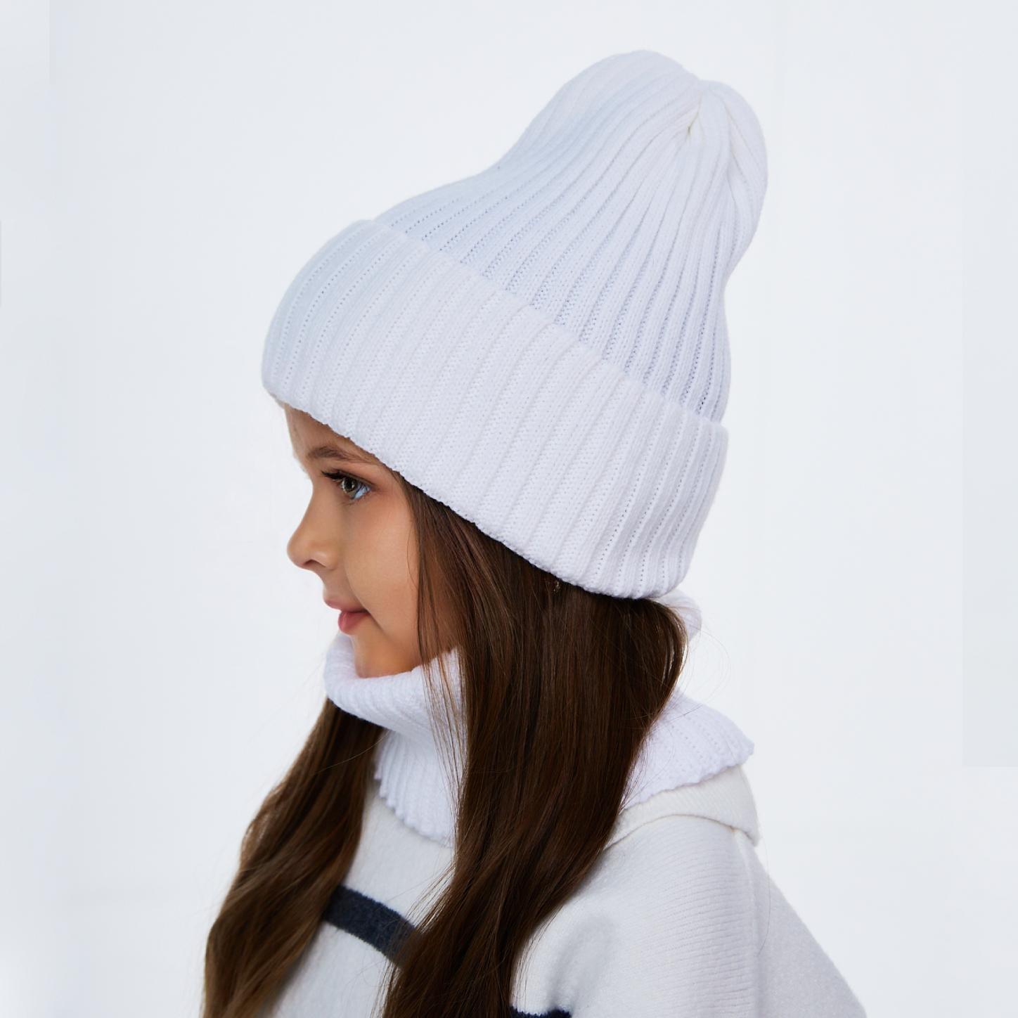 Шапка и снуд KUBRIO KU-H-35-pumpk-white - фото 8