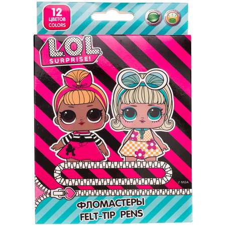 Фломастеры L.O.L. Surprise! 12 цв.