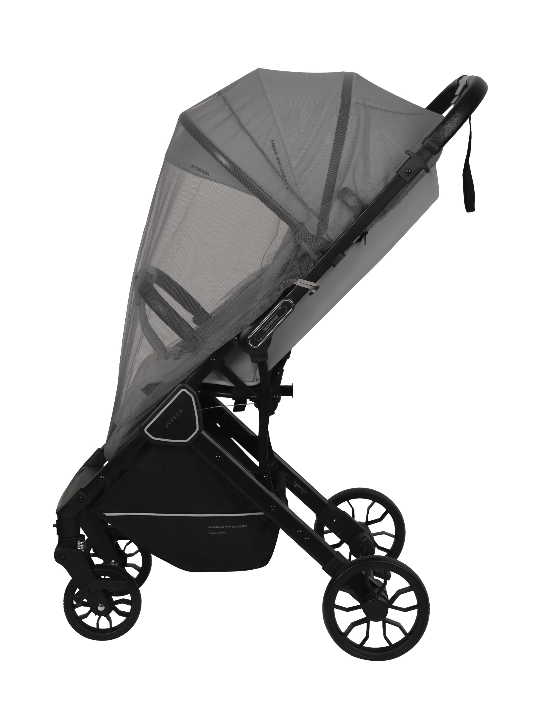 Коляска прогулочная JOVOLA Storm, светло-серый - фото 5