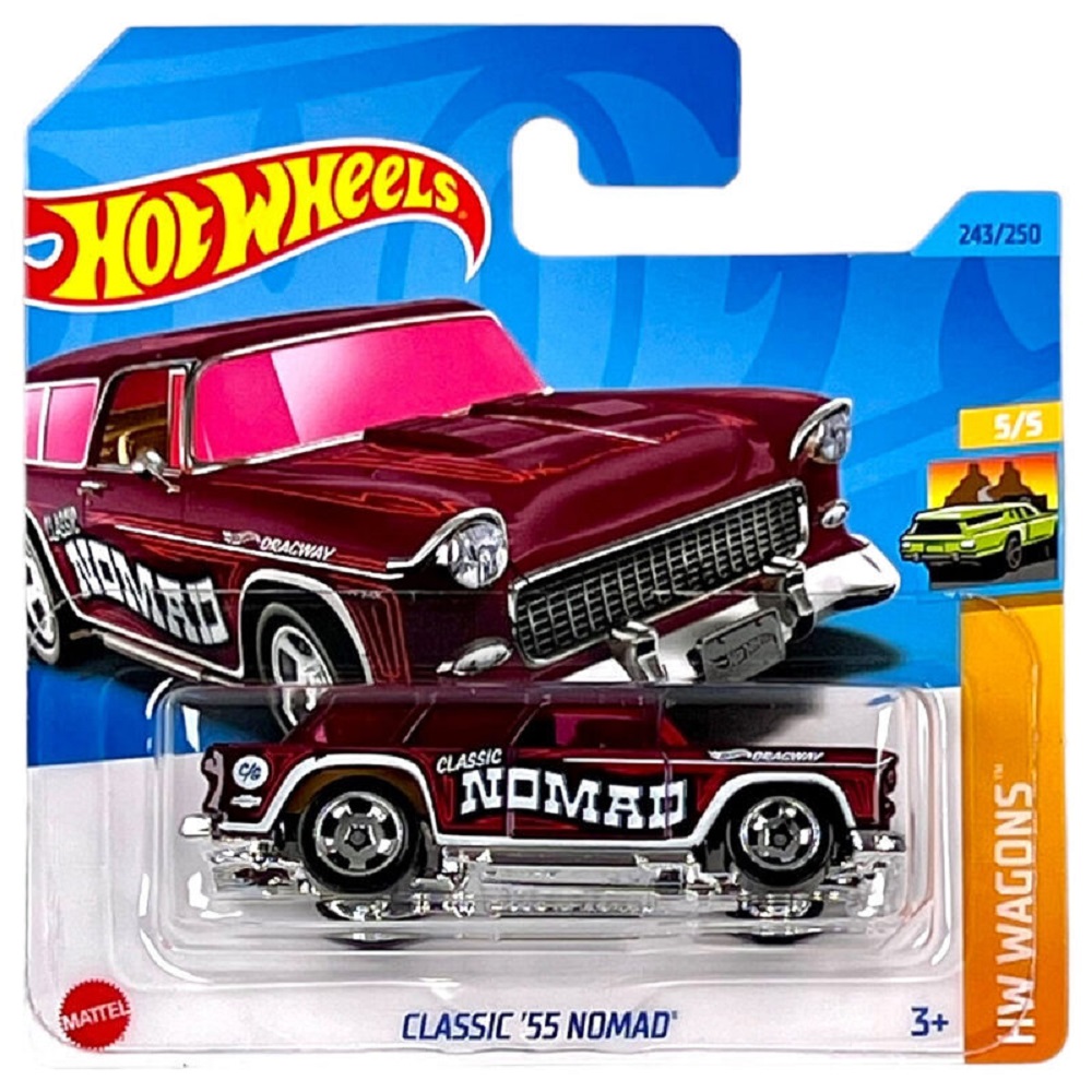 Автомобиль Hot Wheels Classic '55 Nomad 1:64 65143 - фото 2