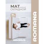 Мягкий щит ROMANA четверной 200х100х10 см бежевый