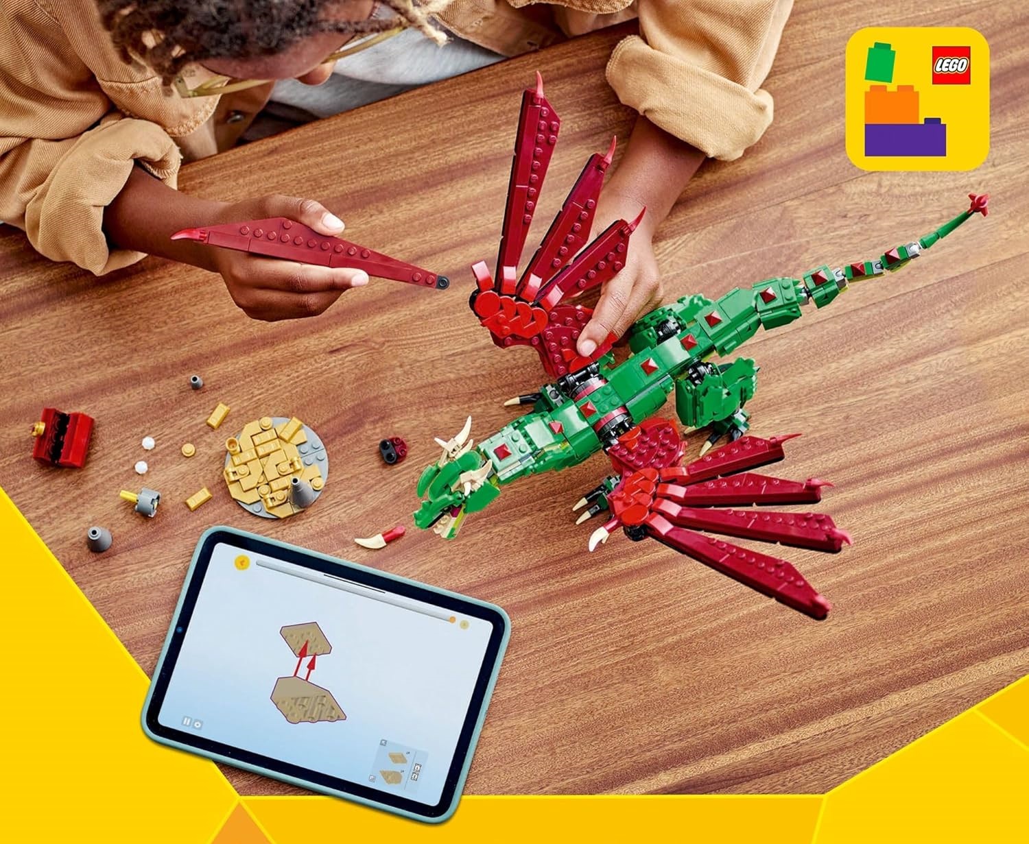 Конструктор LEGO Creator Средневековый дракон 715 дет. - фото 6