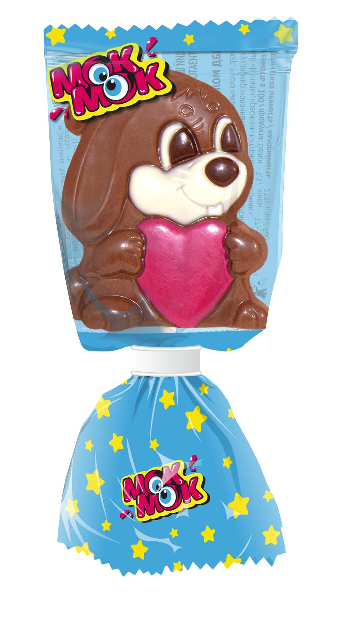 Кондитерское изделие из глазури Московская ореховая компания Шоколадная фигурка с печеньем Кролик - фото 8