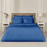 Постельное белье Arya Home Collection 2 спальное Евро 200x220 VIP страйп сатин