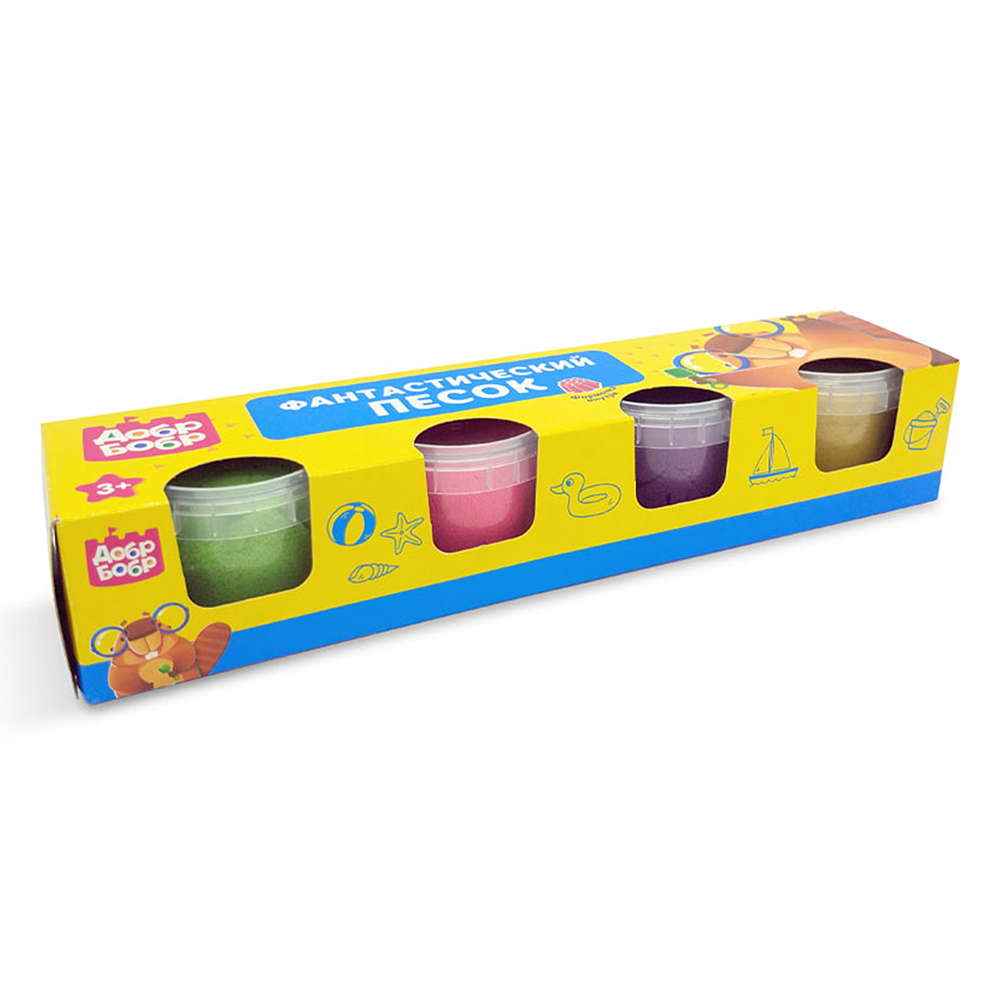 Кинетический песок ДобрБобр - фото 1