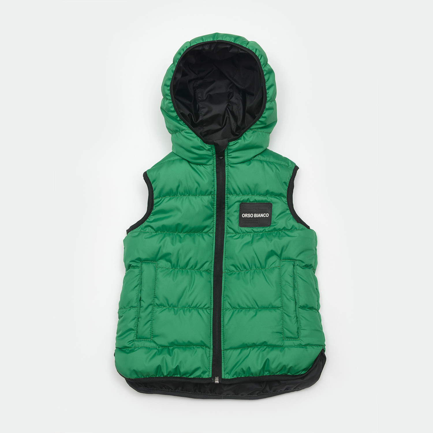Жилет двусторонний Orso Bianco OB31035-12_зеленый/черный - фото 8