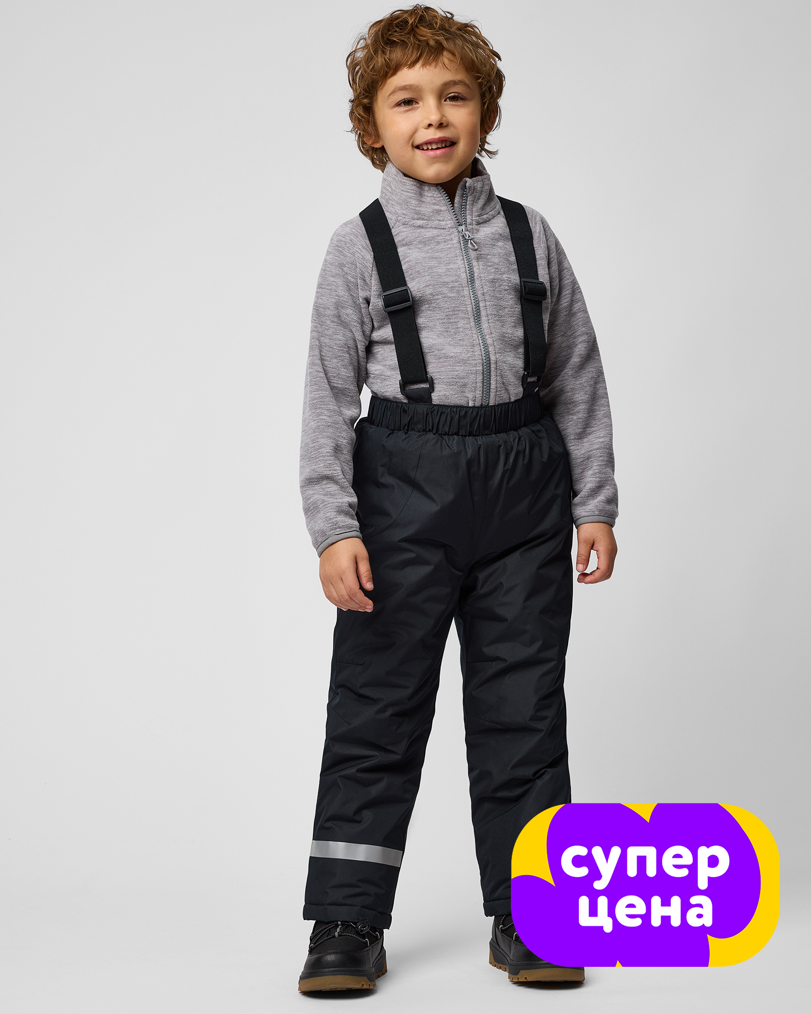 Брюки на бретелях Futurino W25FU1-B126kb-99 - фото 1