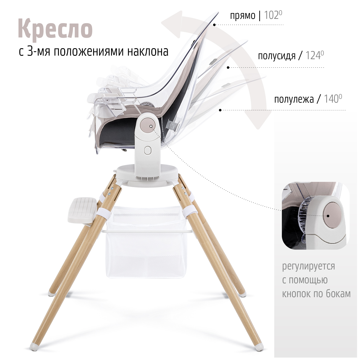 Стульчик для кормления Nuovita Gourmet трансформер - фото 11