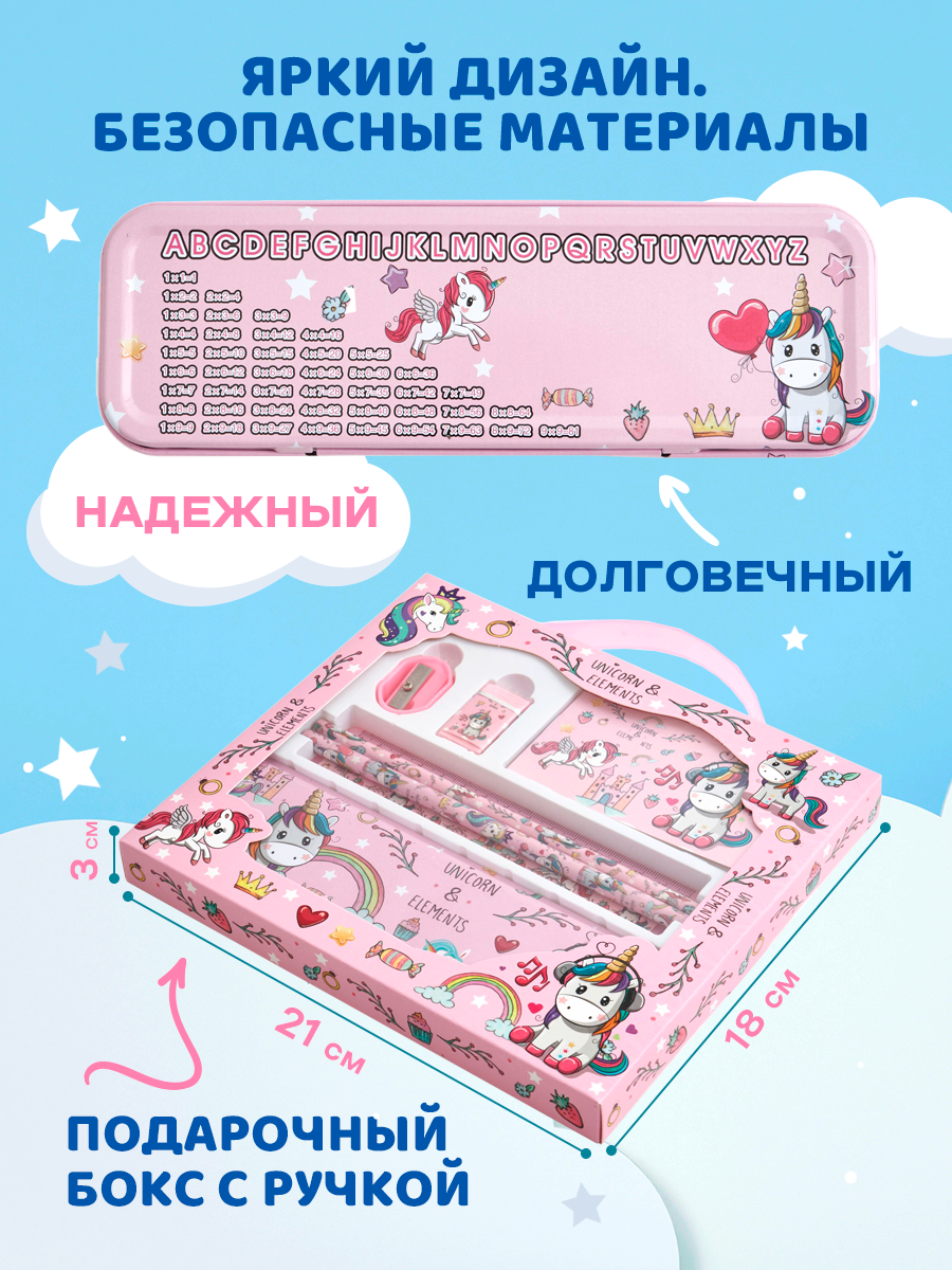 Набор канцелярский DENKSY Unicorn - фото 3