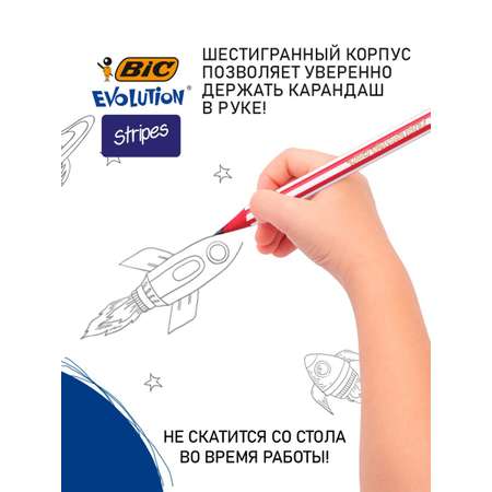 Карандаши чернографитные BIC 4 шт.