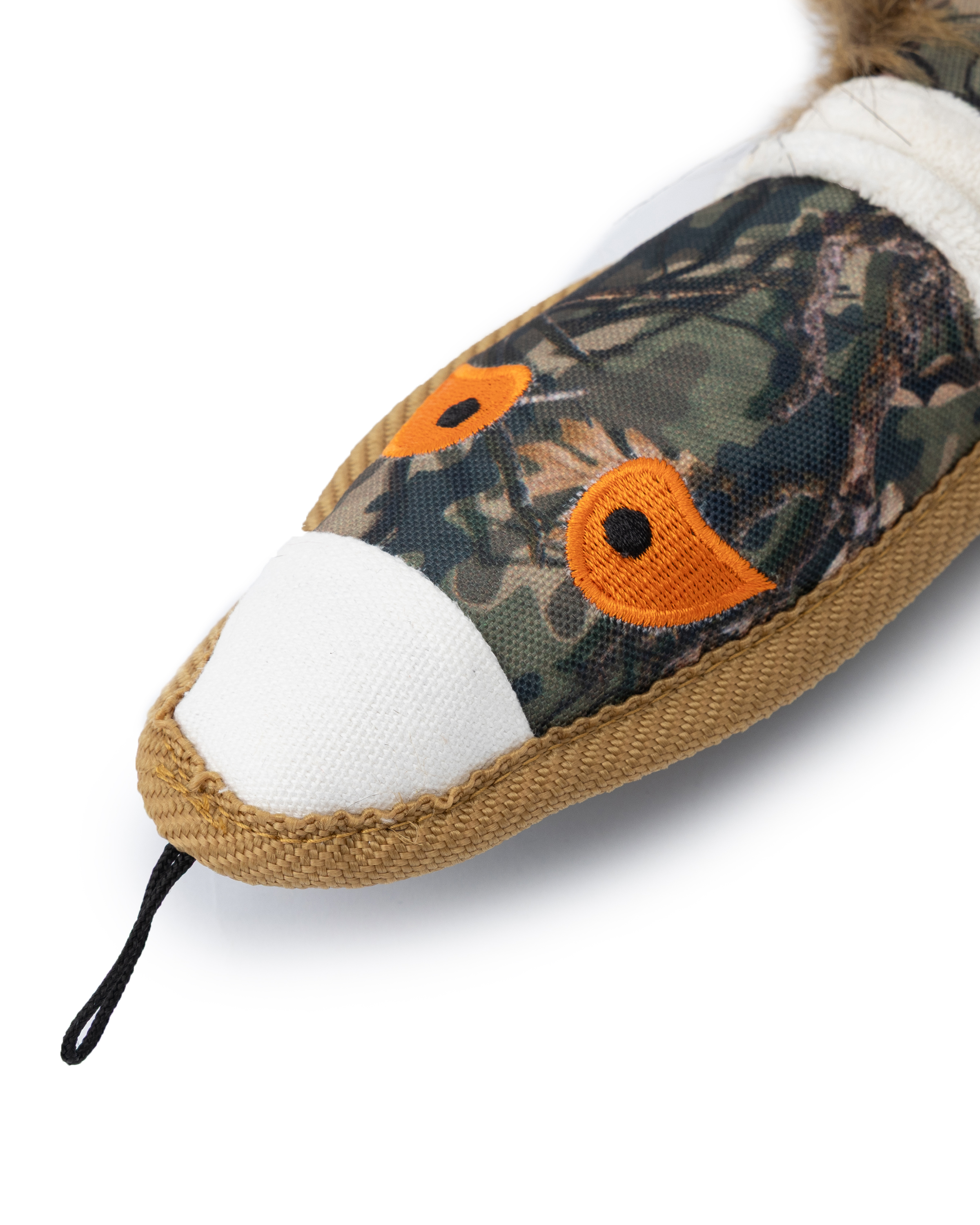 Игрушка для собак Barbaks Утка-камуфляж особо прочная мягкая пищит 12*44см - фото 2