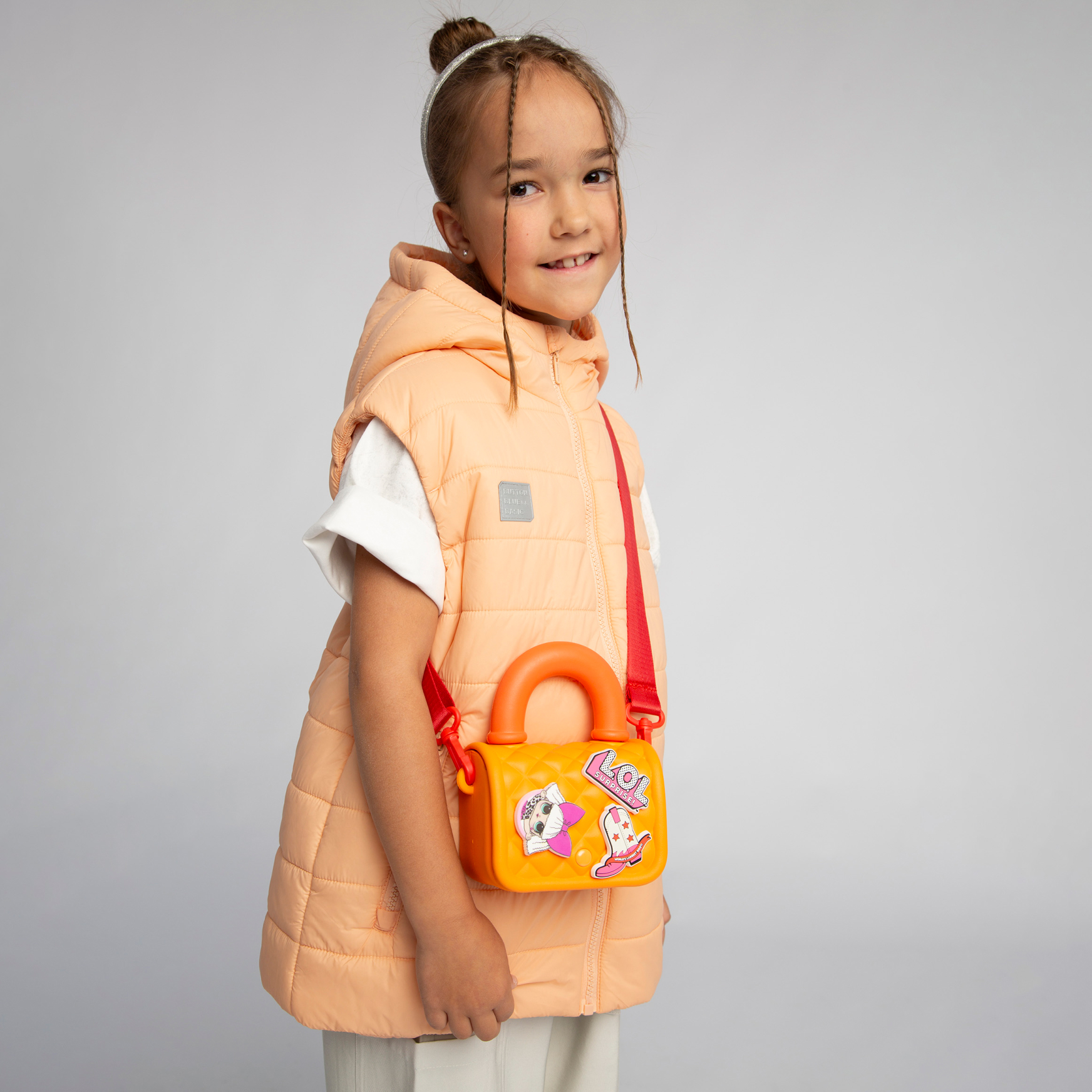 Сумка L.O.L. Surprise! оранжевая на кнопке+джиббитсы - фото 10