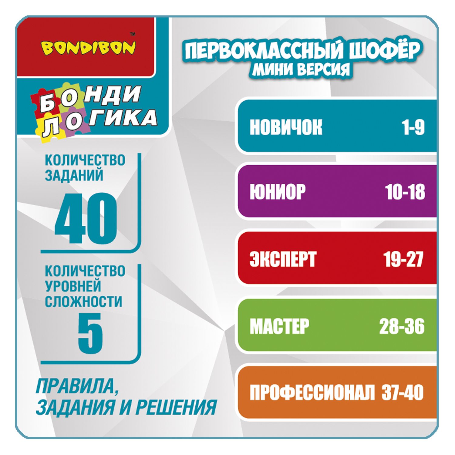 Настольная игра Bondibon ПЕРВОКЛАССНЫЙ ШОФЁР МИНИ - фото 8